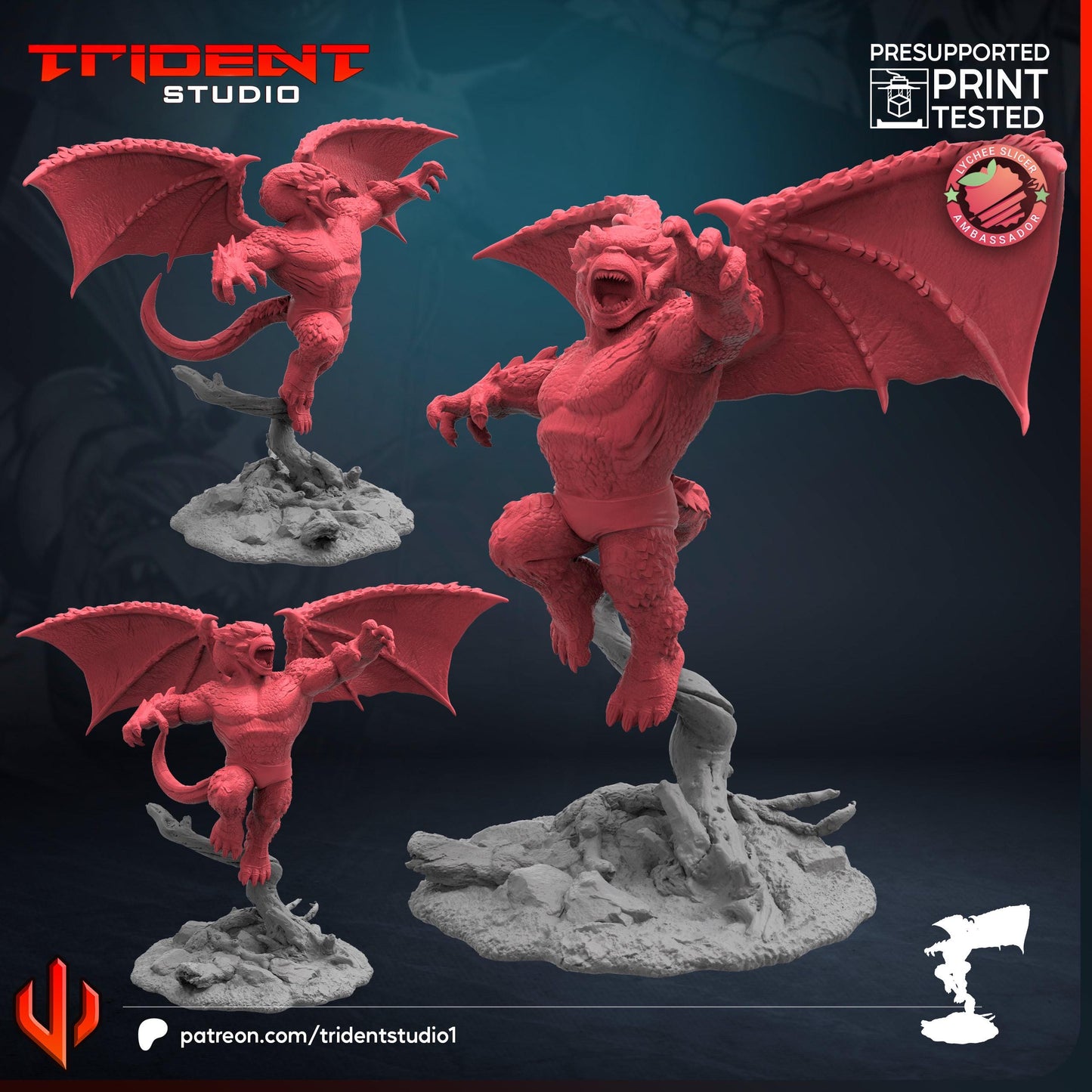 Dragonman (Fan art sculpted by Trident Studio) (Crisis Protocol Proxy/Alternative)