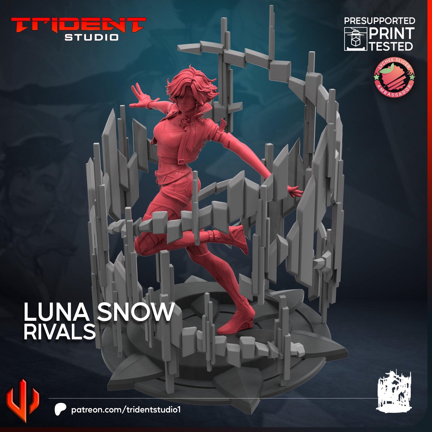 Luna Snow - Rivals (Fan art sculpted by Trident Studio) (Crisis Protocol Proxy/Alternative)
