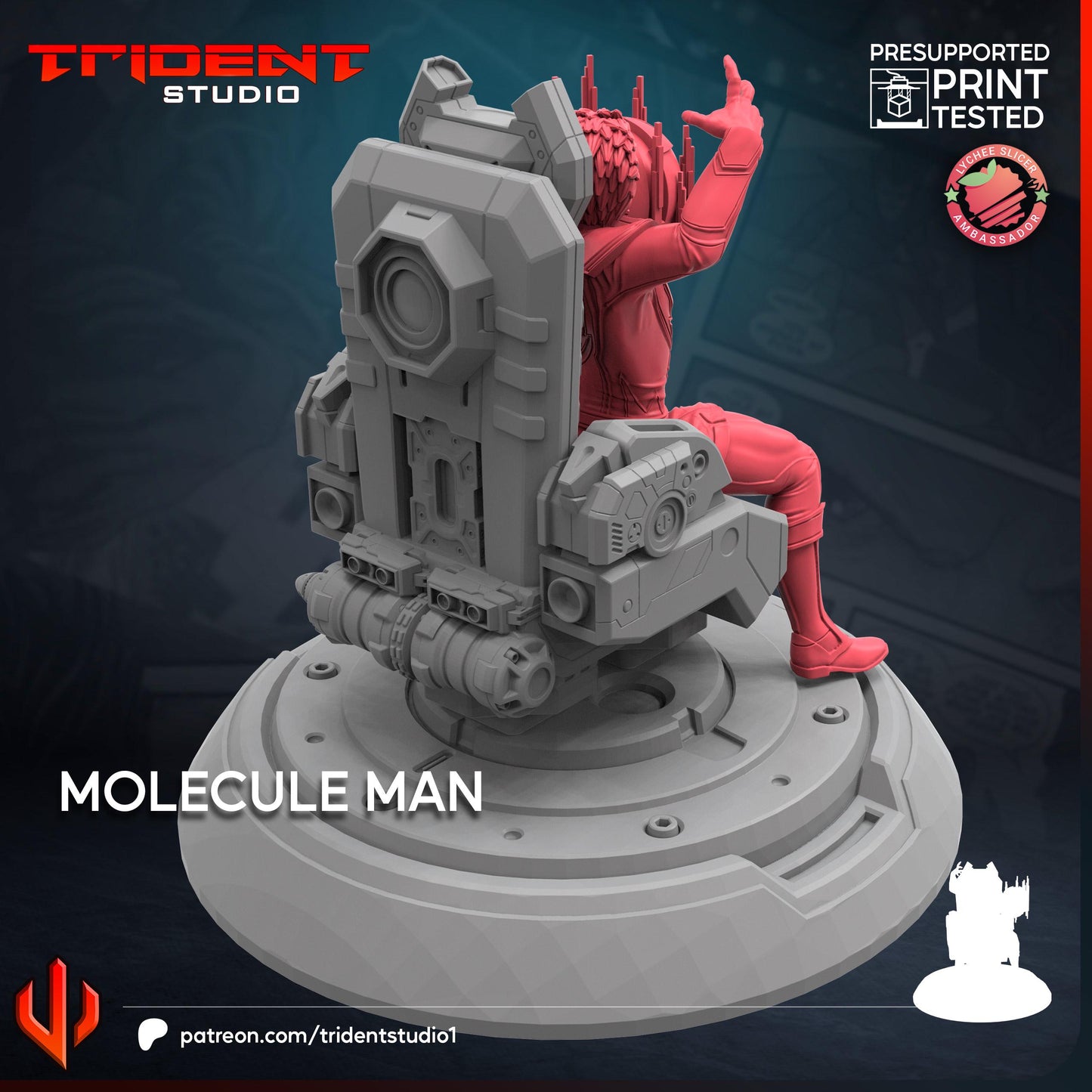 Molecule Man (Fan art sculpted by Trident Studio) (Crisis Protocol Proxy/Alternative)