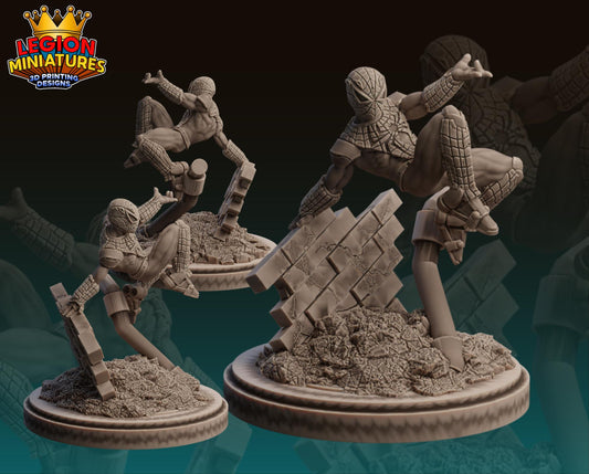 Aaron Aikman - Spider-man - Fan Art 40mm Miniature (Sculpted by Legion Miniatures) (Crisis Protocol Proxy/Alternative)