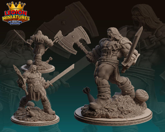 Skaar - Fan Art 40mm Miniature (Sculpted by Legion Miniatures) (Crisis Protocol Proxy/Alternative)