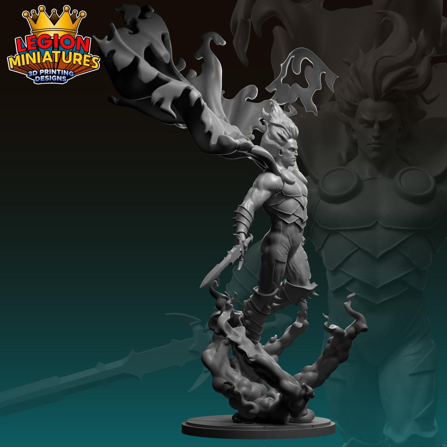 Dracula - Fan Art 40mm Miniature (Sculpted by Legion Miniatures) (Crisis Protocol Proxy/Alternative)