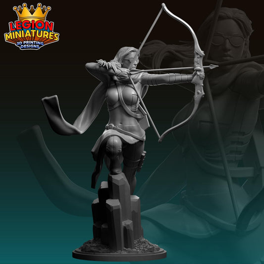 Kate Bishop - Fan Art 40mm Miniature (Sculpted by Legion Miniatures) (Crisis Protocol Proxy/Alternative)