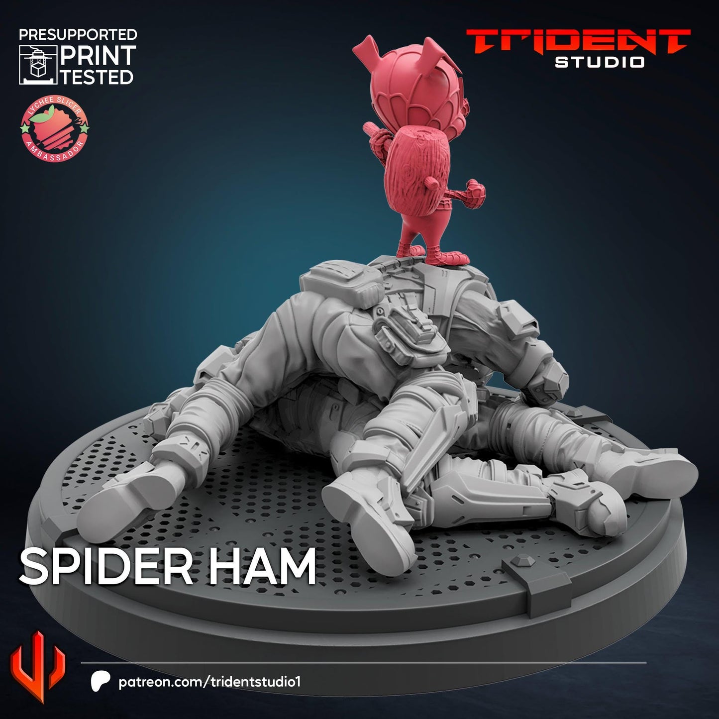 Spider-Ham (Fan art sculpted by Trident Studio) (Crisis Protocol Proxy/Alternative)