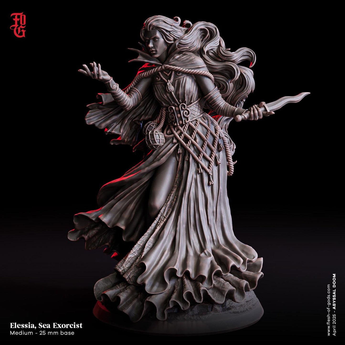 Ellessia, Sea Exorcist - Abyssal Doom (sculpted by Flesh of Gods miniatures)