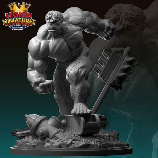 Hulk Fan-Art 40mm Miniature (Sculpted by Legion Miniatures) (Crisis Protocol Proxy/Alternative)