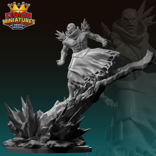 Ice-Man Horseman Fan-Art 40mm Miniature (Sculpted by Legion Miniatures) (Crisis Protocol Proxy/Alternative)
