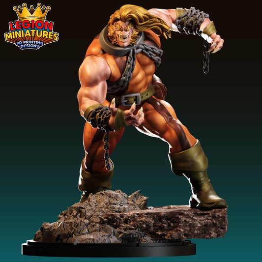 Sabretooth Horseman Fan-Art 40mm Miniature (Sculpted by Legion Miniatures) (Crisis Protocol Proxy/Alternative)