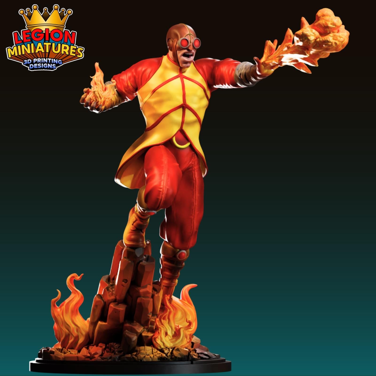 Ultimate Pyro Fan-Art 40mm Miniature (Sculpted by Legion Miniatures) (Crisis Protocol Proxy/Alternative)