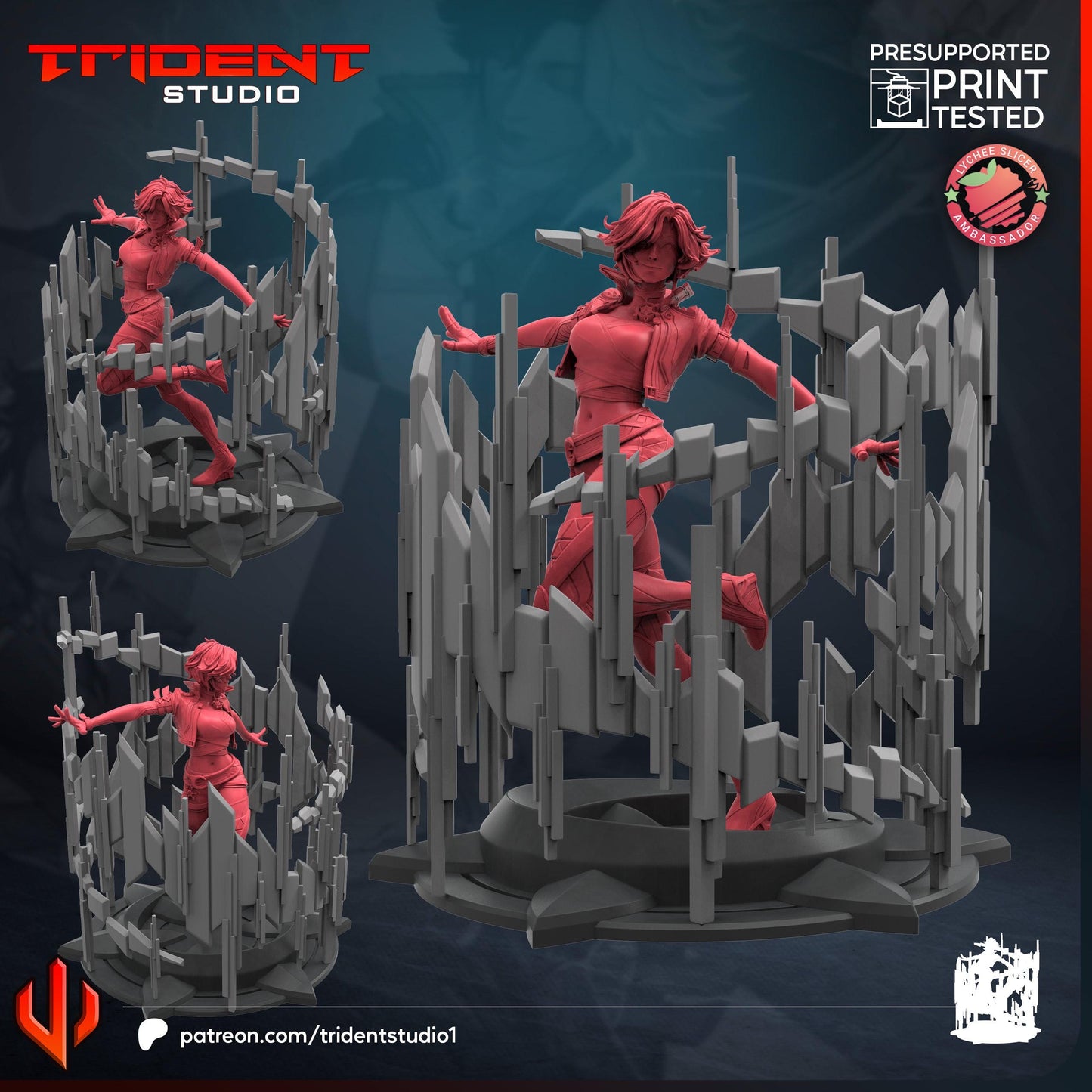 Luna Snow - Rivals (Fan art sculpted by Trident Studio) (Crisis Protocol Proxy/Alternative)