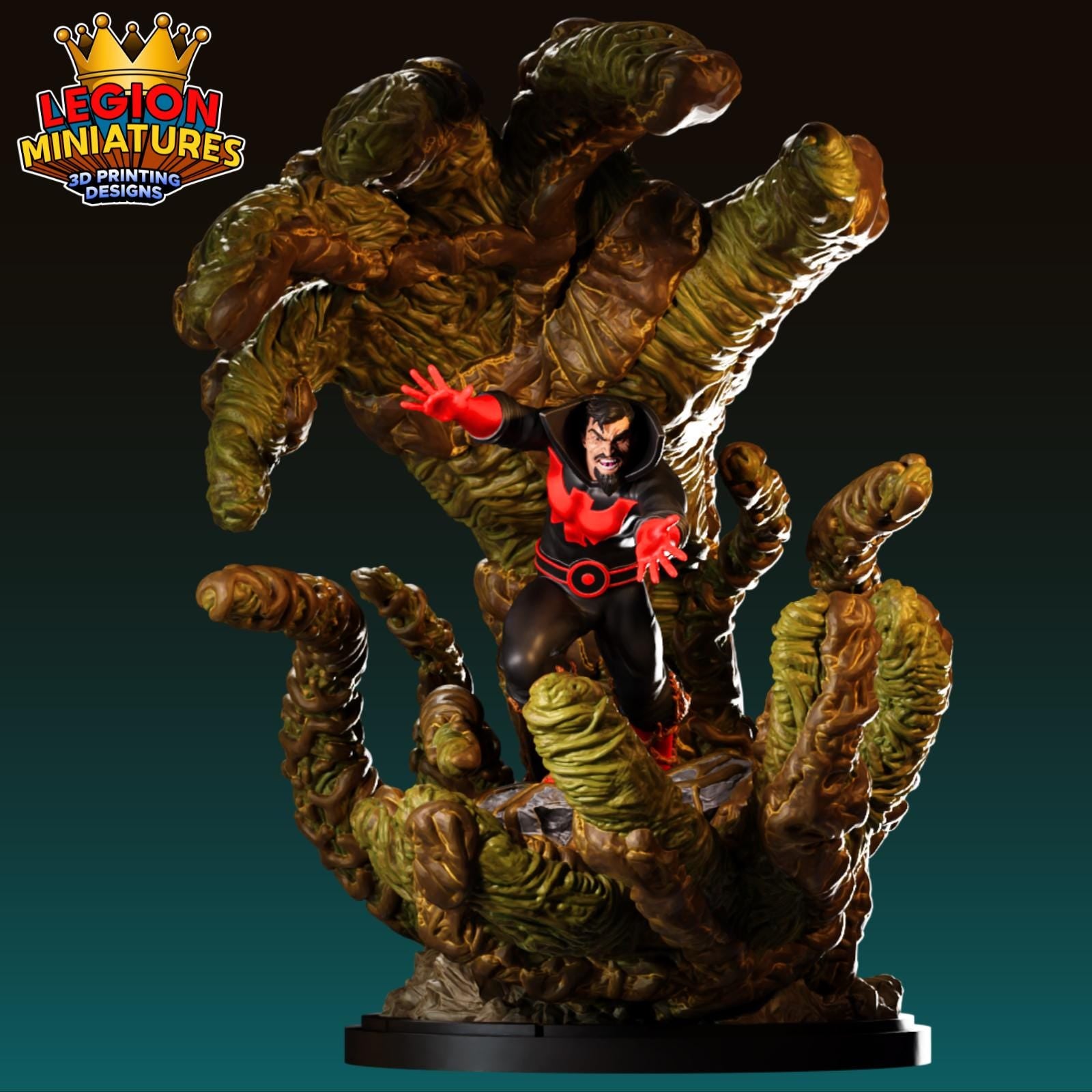 Black Tom Fan-Art 40mm Miniature (Sculpted by Legion Miniatures) (Crisis Protocol Proxy/Alternative)