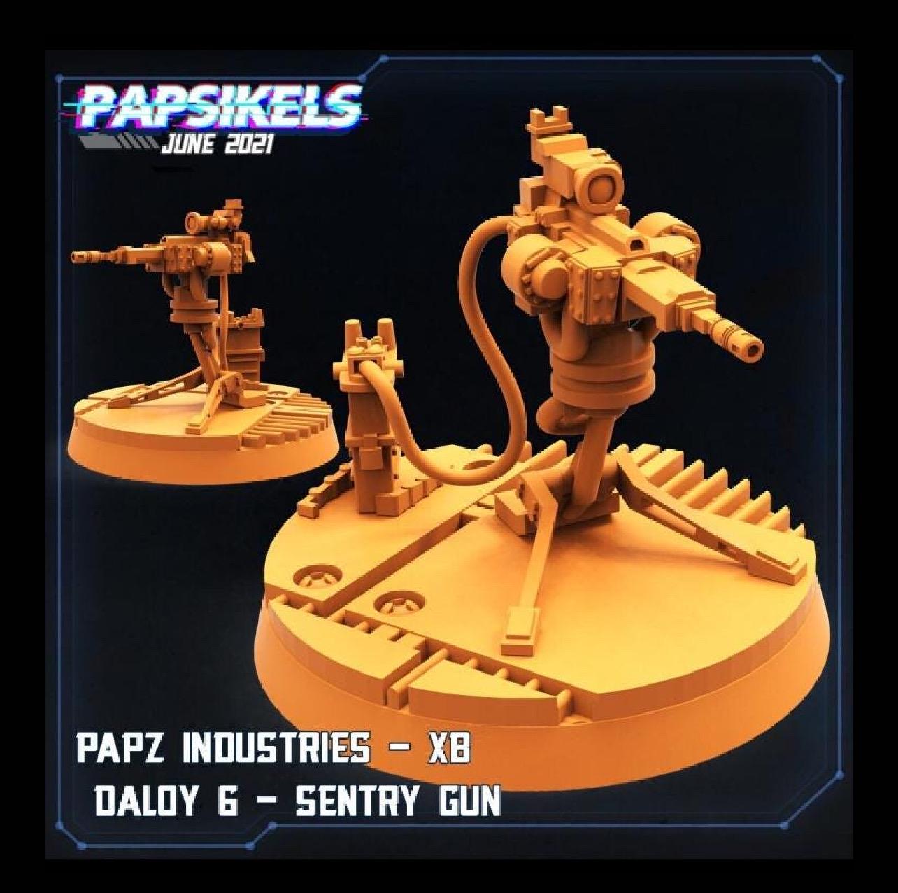 Papz Industries X8 Daloy 6 Sentry Gun Turret (sculpted by Papsikels)