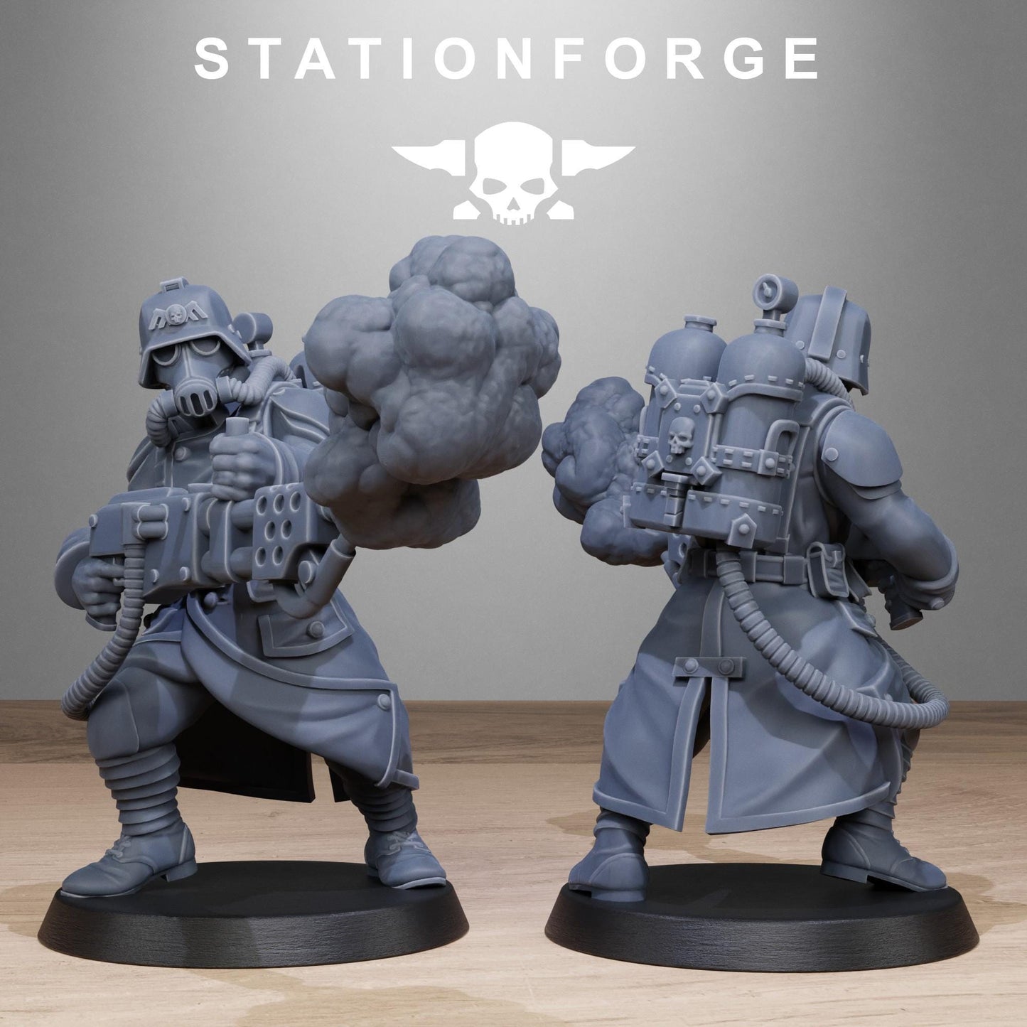Grim Guard Flamers - set of 10 (sculpted by Stationforge)