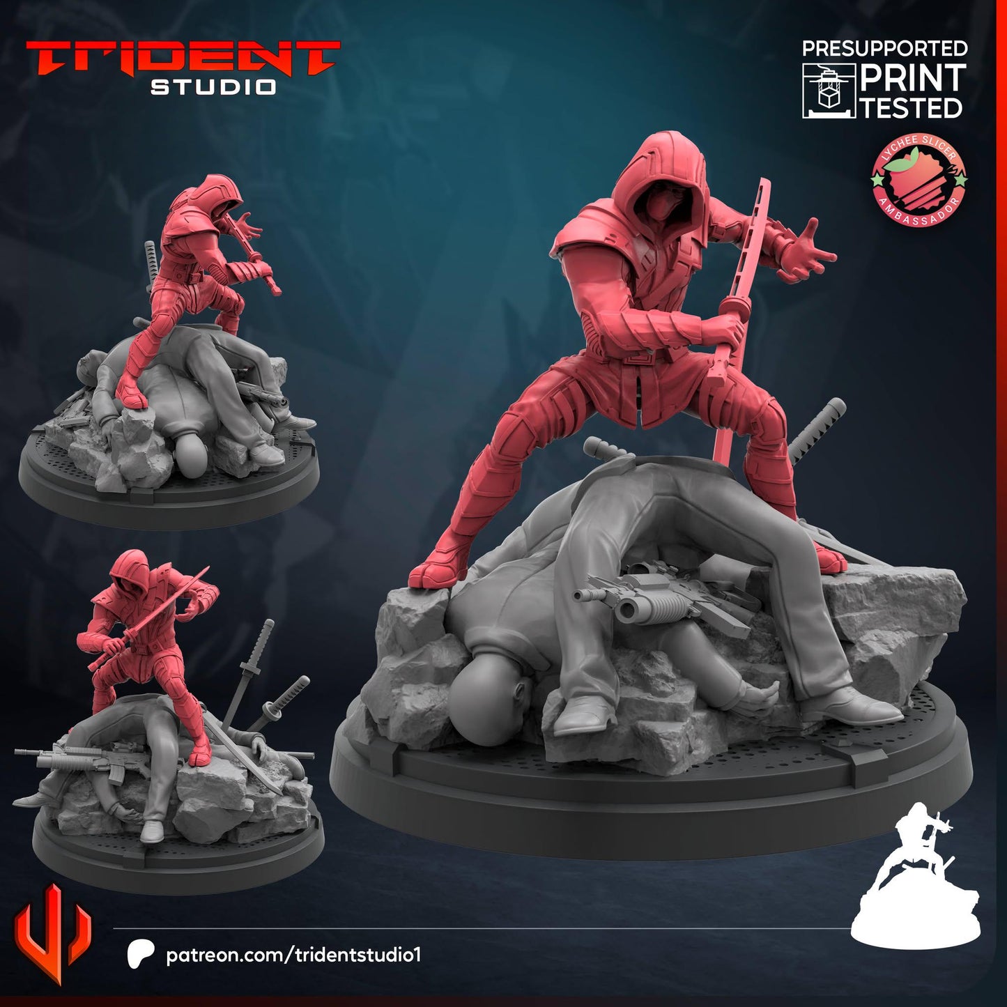 Ronin (Fan art sculpted by Trident Studio) (Crisis Protocol Proxy/Alternative)
