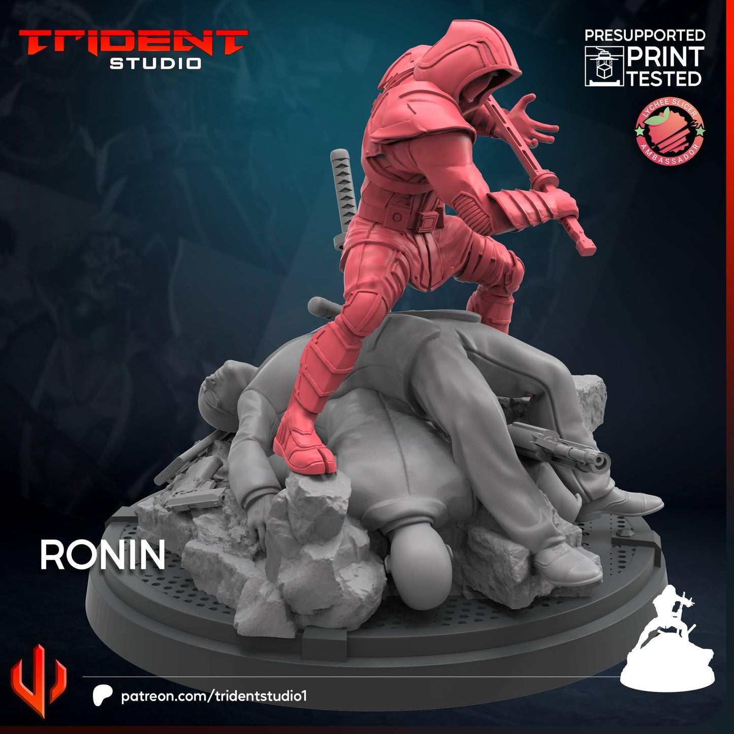 Ronin (Fan art sculpted by Trident Studio) (Crisis Protocol Proxy/Alternative)