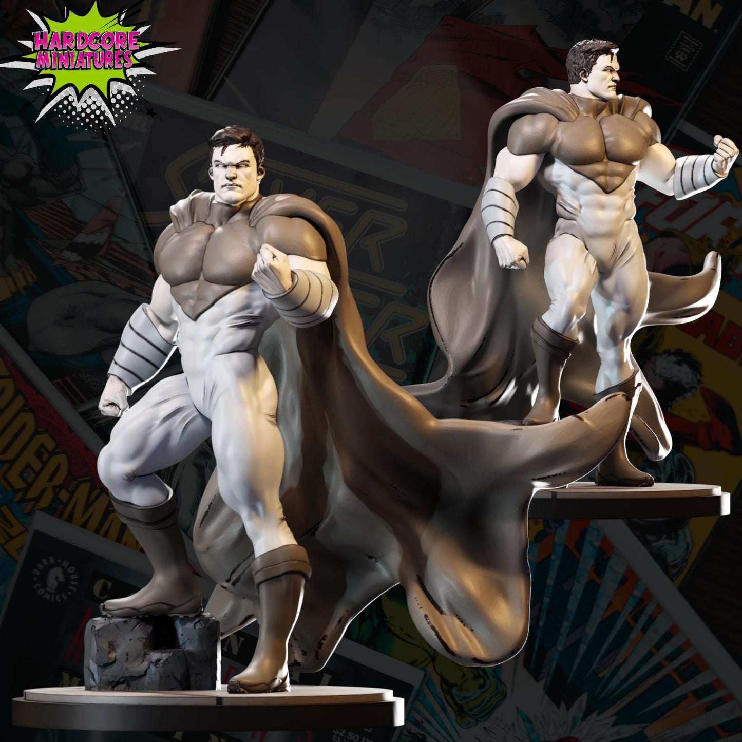 Supreme - Fan Art 40mm Miniature (Sculpted by Hardcore Miniatures) (Crisis Protocol Proxy/Alternative)