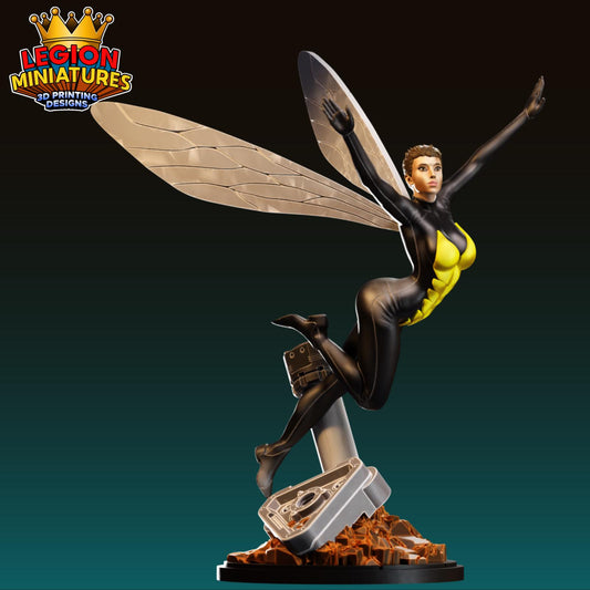 Wasp Fan-Art 40mm Miniature (Sculpted by Legion Miniatures) (Crisis Protocol Proxy/Alternative)