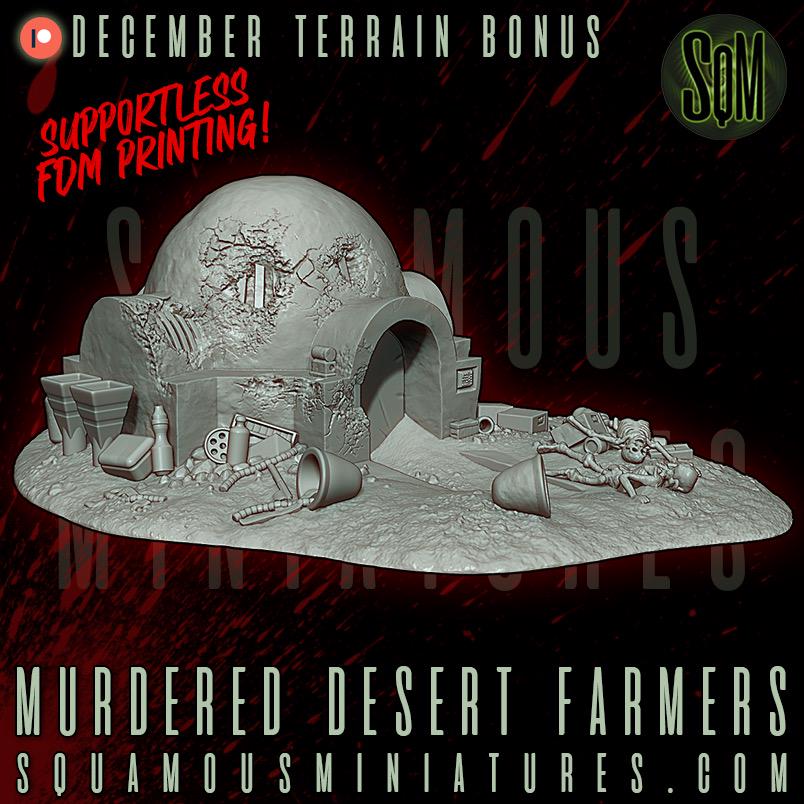 Murdered Desert Farmers (Sculpted by Squamous Miniatures)