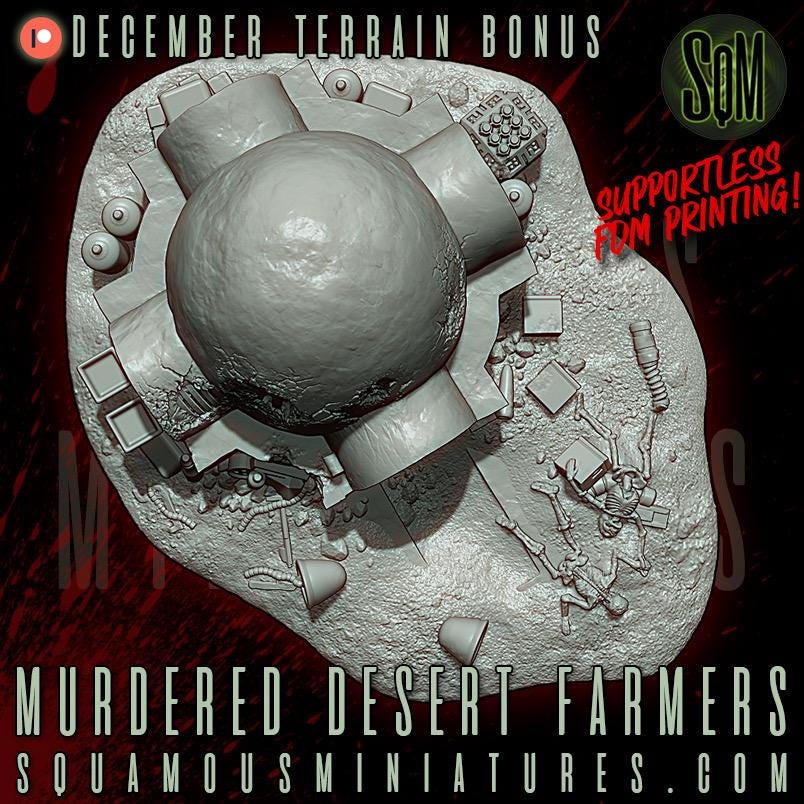 Murdered Desert Farmers (Sculpted by Squamous Miniatures)