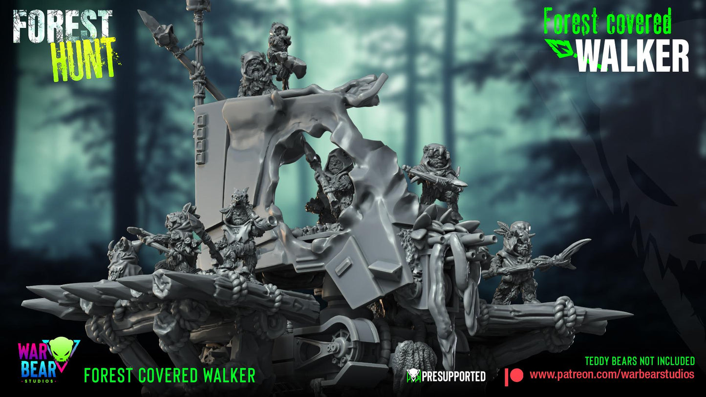 Forest Covered Walker - terrain set (Sculpted by War Bear Studios)