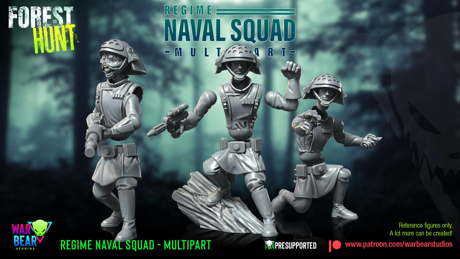 Regime Naval Squad - set of 10 (Sculpted by War Bear Studios)