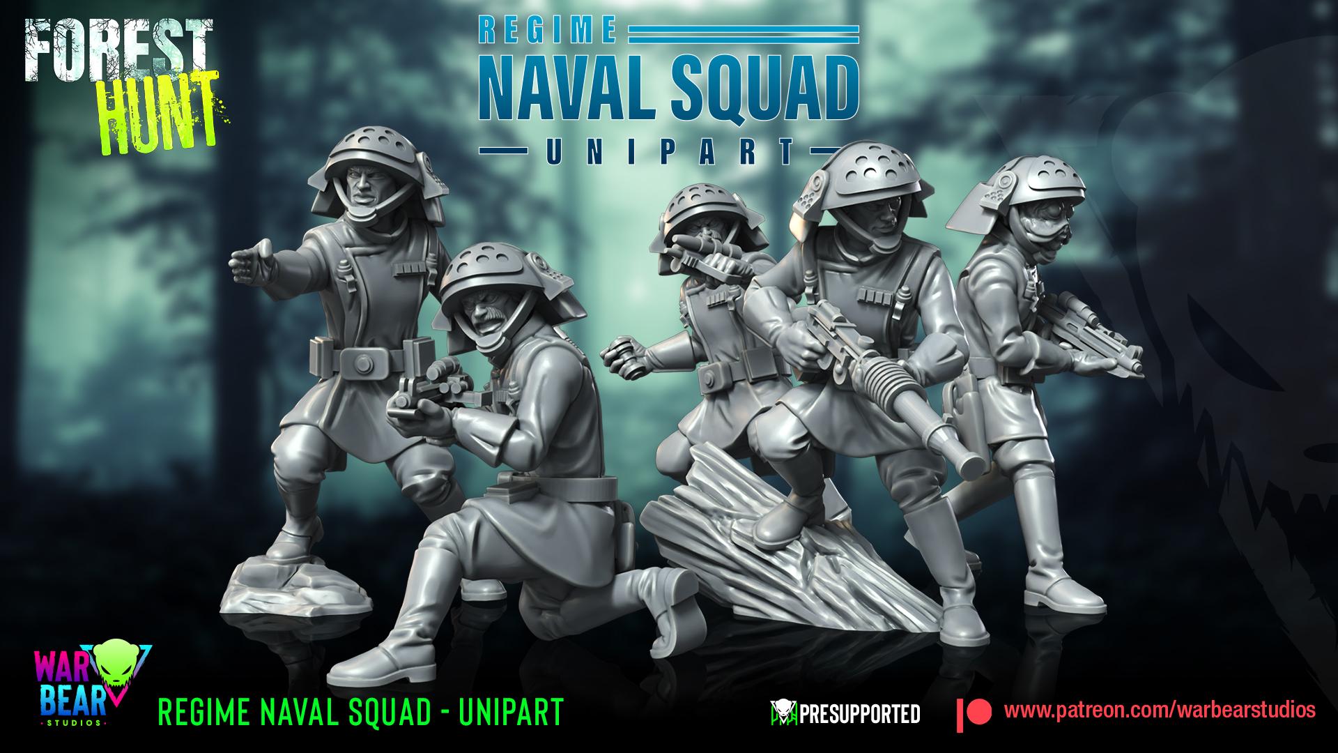 Regime Naval Squad - set of 10 (Sculpted by War Bear Studios)