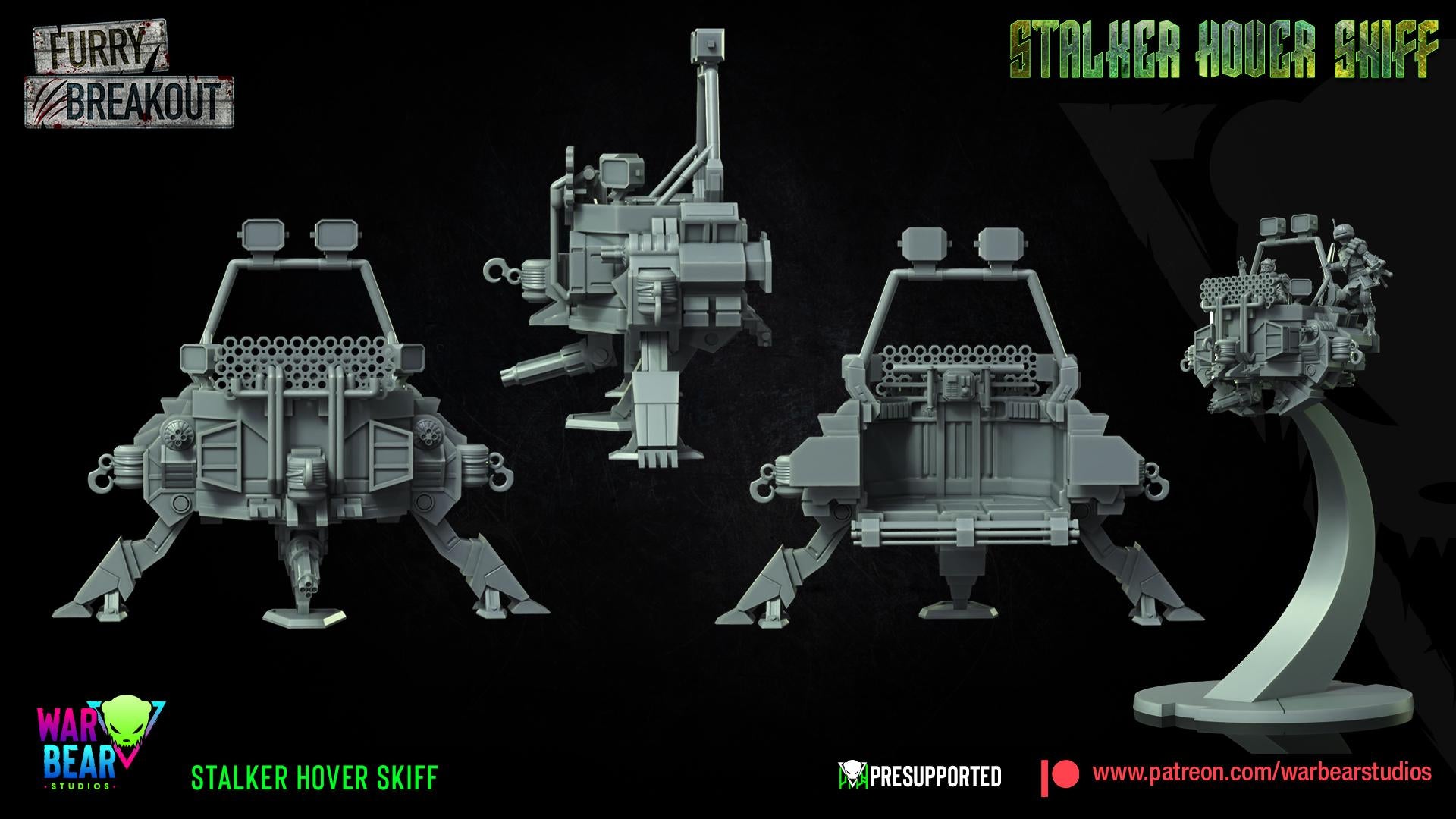 Stalker Hover Skiff (Sculpted by War Bear Studios)