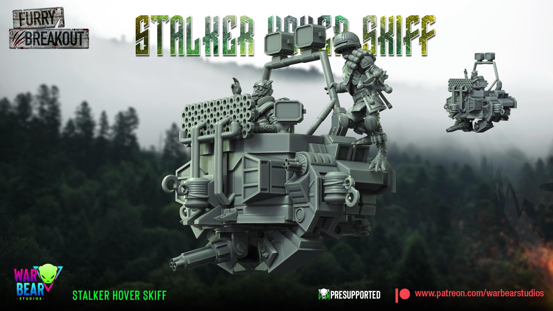 Stalker Hover Skiff (Sculpted by War Bear Studios)