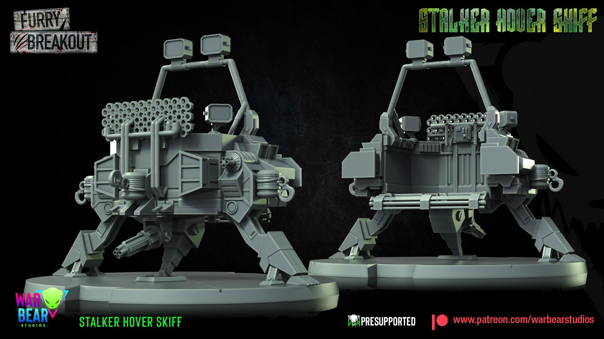 Stalker Hover Skiff (Sculpted by War Bear Studios)