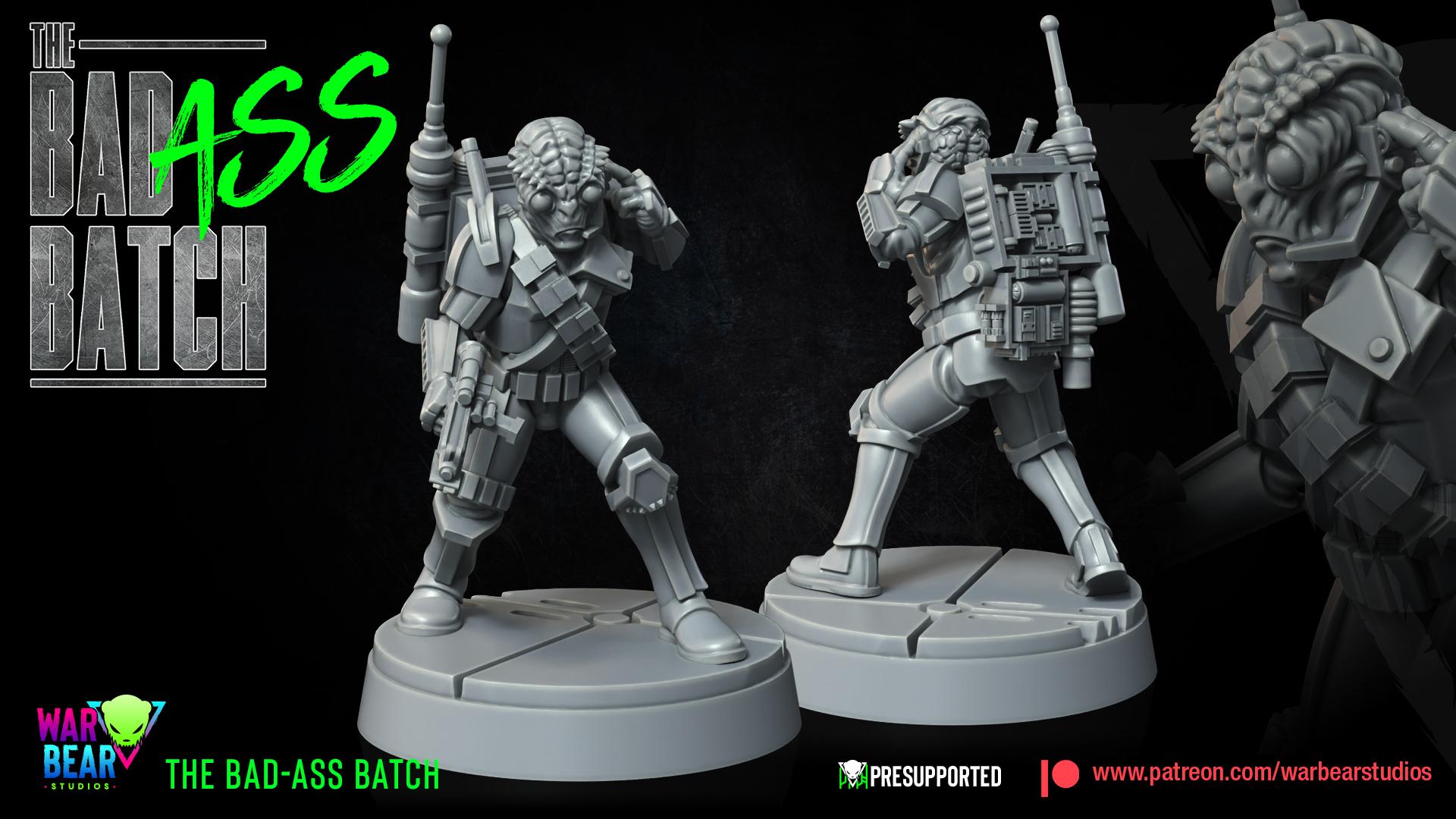 The BadAss Batch - set of 7 (Sculpted by War Bear Studios)