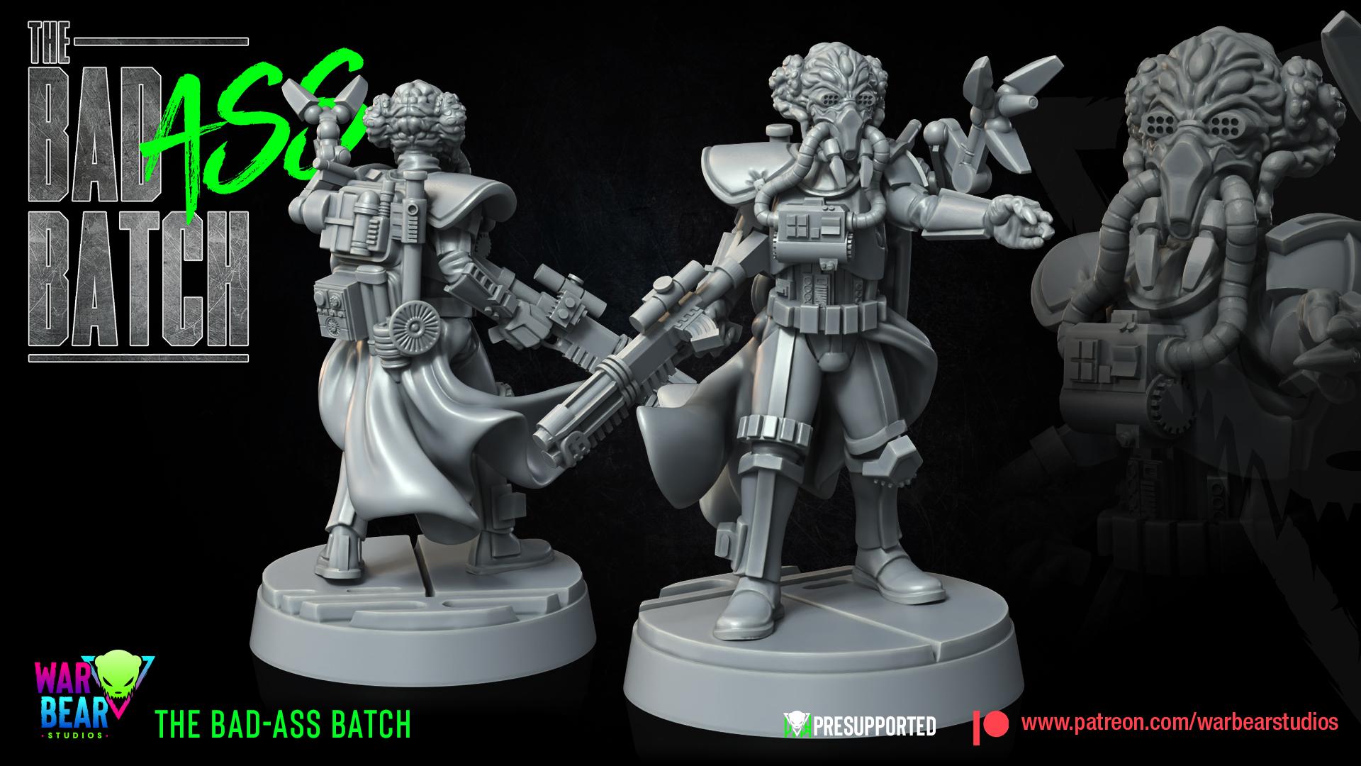 The BadAss Batch - set of 7 (Sculpted by War Bear Studios)