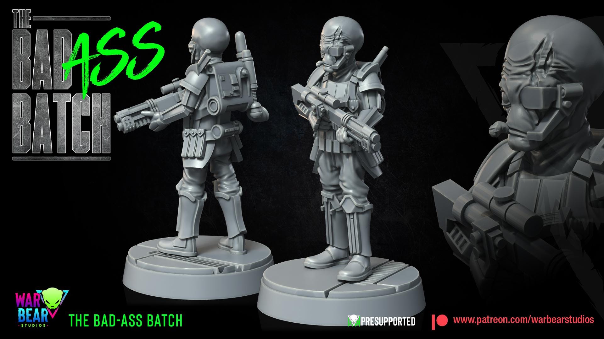 The BadAss Batch - set of 7 (Sculpted by War Bear Studios)