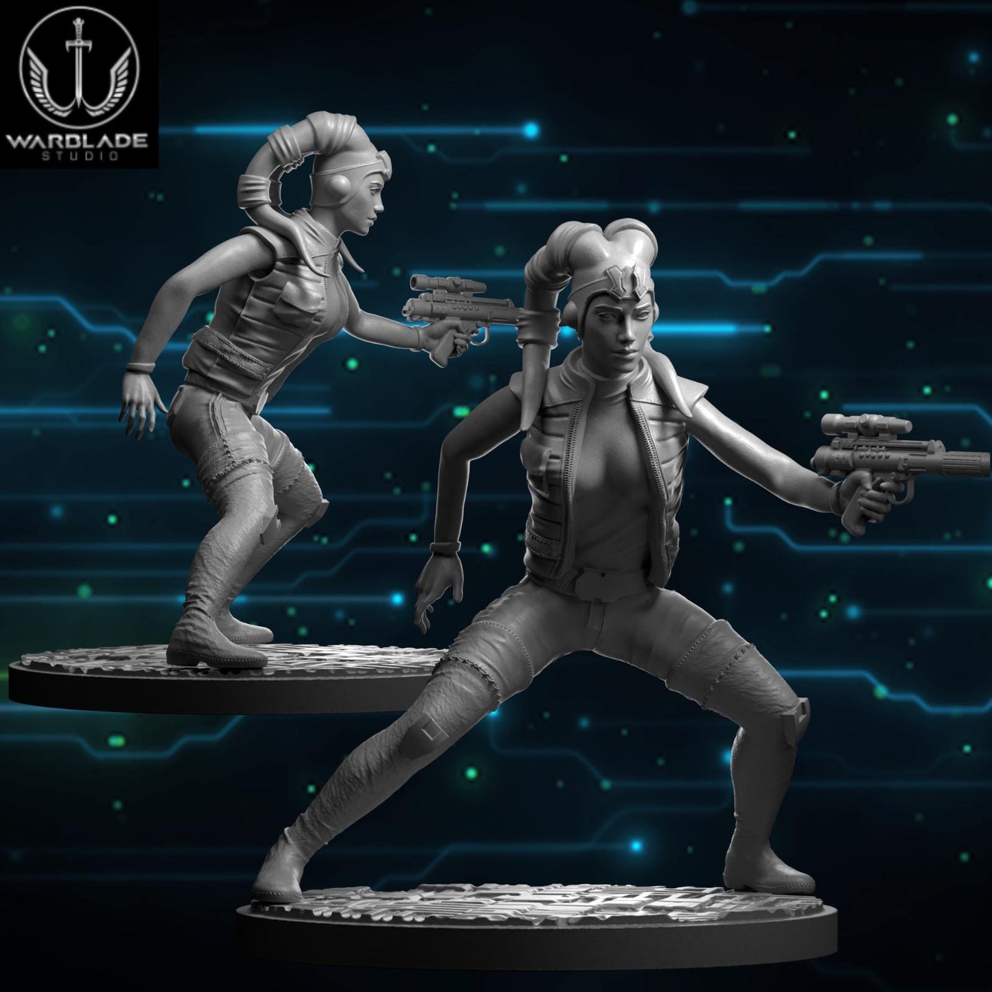 Mission Vao - Fan Art (40mm miniature - sculpted by Warblade Studios)