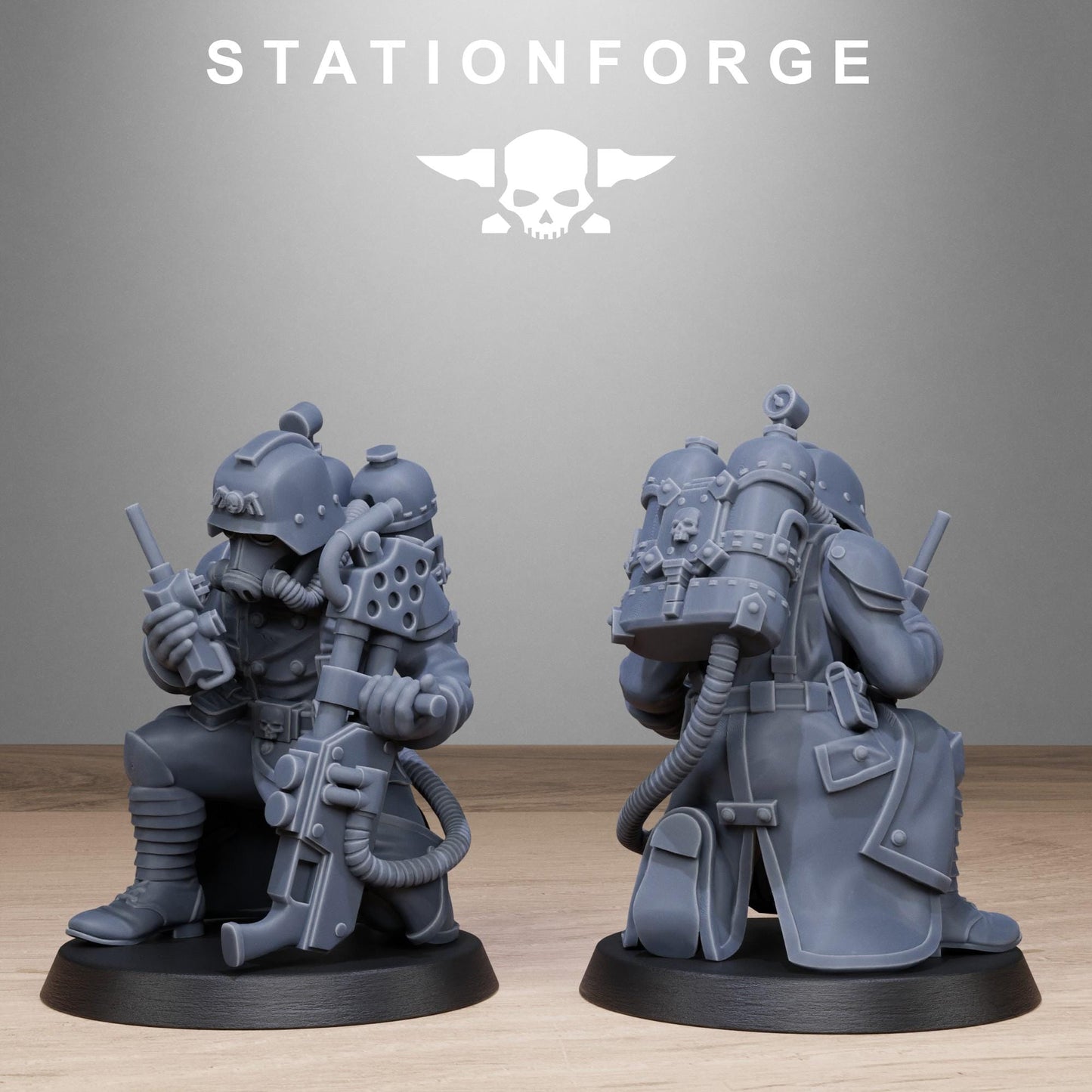 Grim Guard Flamers - set of 10 (sculpted by Stationforge)
