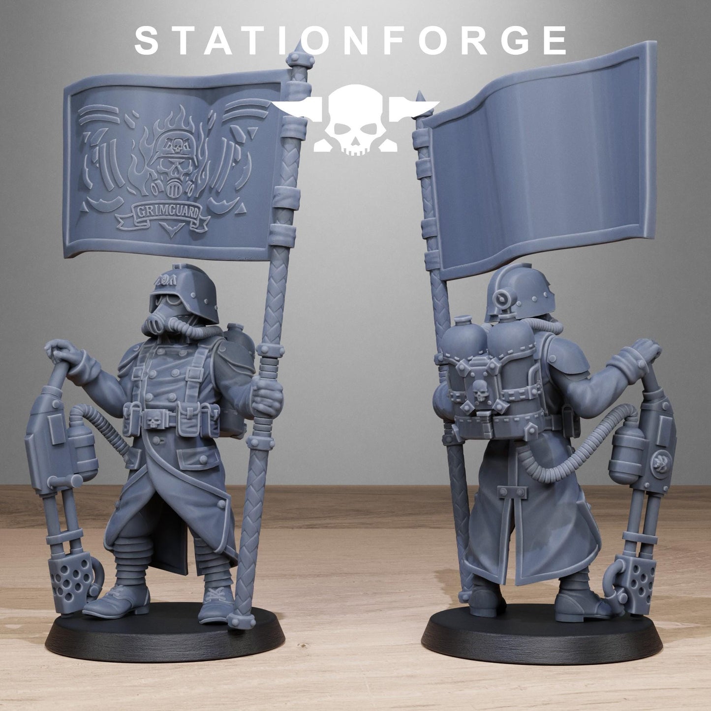 Grim Guard Flamers - set of 10 (sculpted by Stationforge)