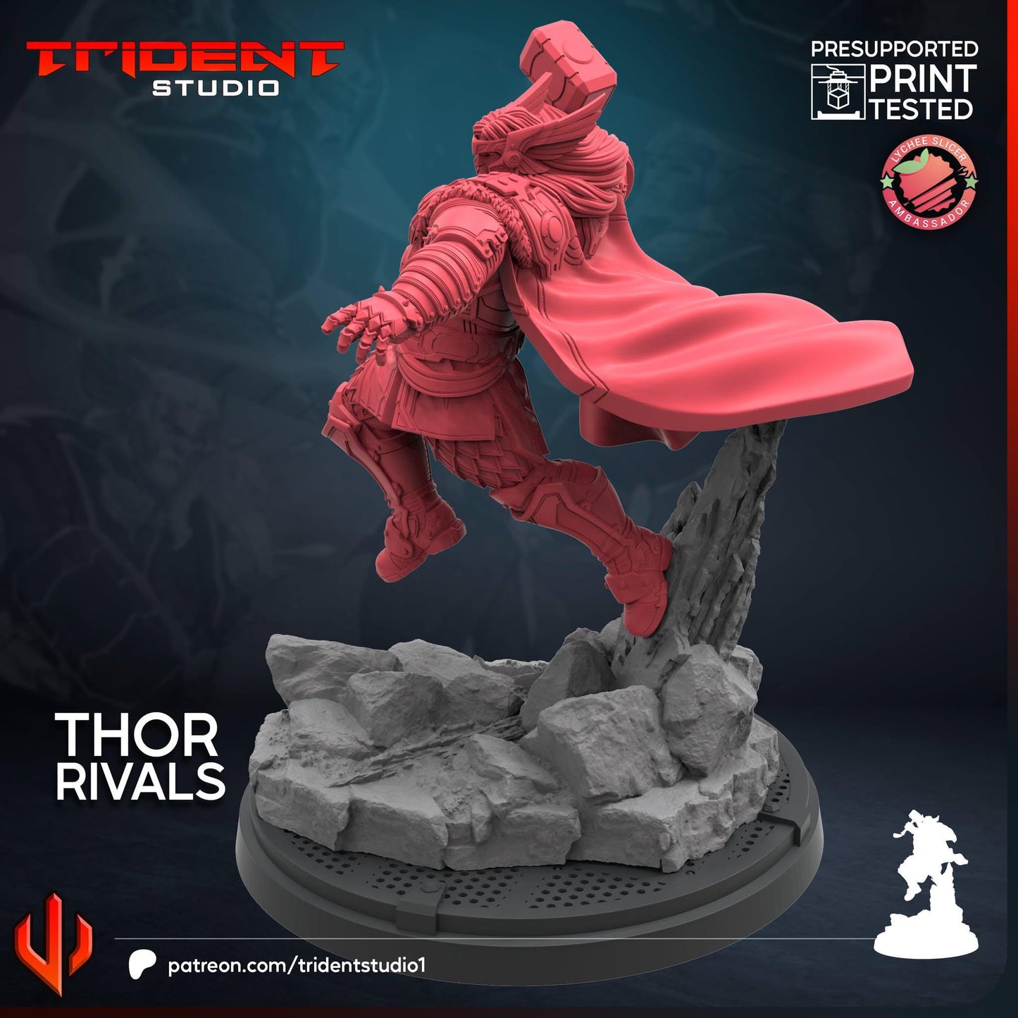 Thor Rivals (Fan art sculpted by Trident Studio) (Crisis Protocol Proxy/Alternative)