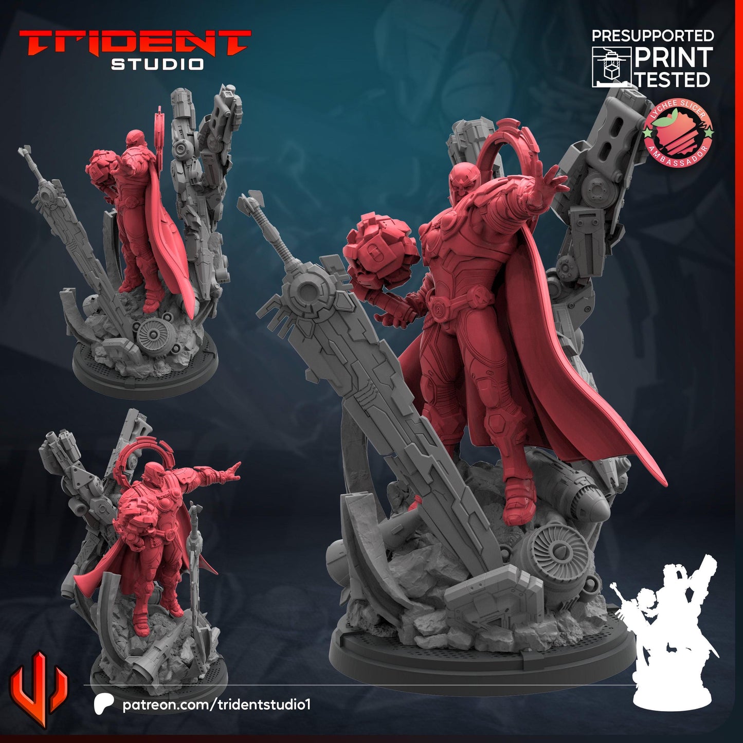 Magneto - Rivals (Fan art sculpted by Trident Studio) (Crisis Protocol Proxy/Alternative)