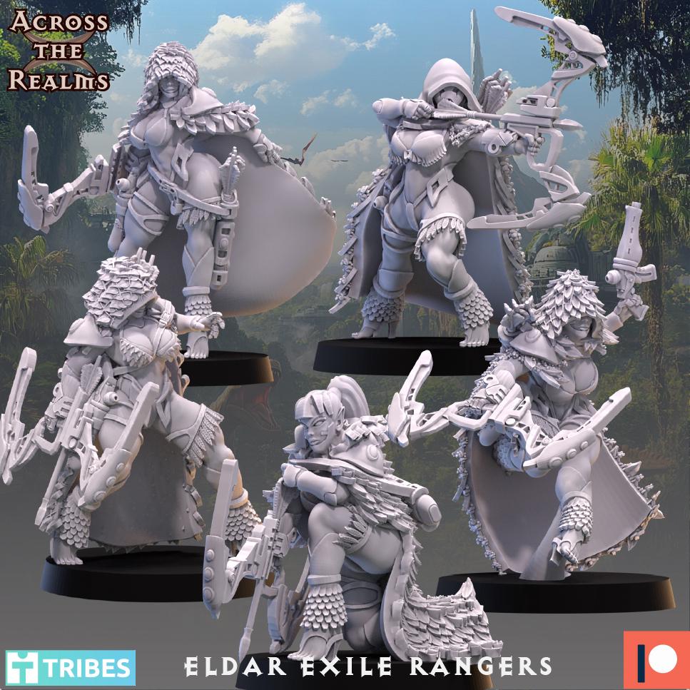 Exile Rangers (5 models) - (sculpted by Across the Realms)