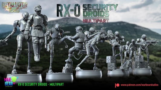 RX-0 Security Droids - set of 5 (Sculpted by War Bear Studios)