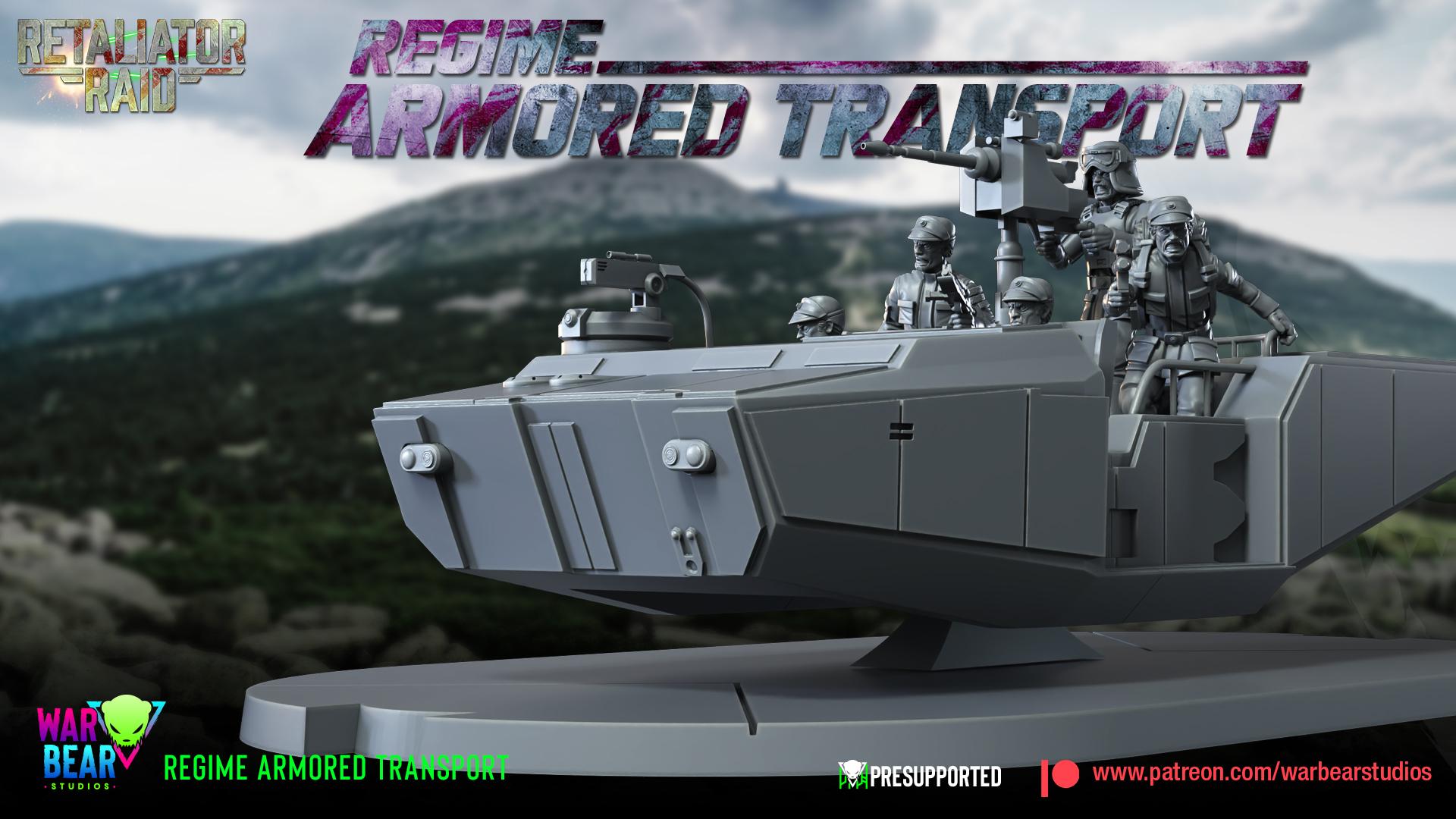 Regime Armoured Transport (Sculpted by War Bear Studios)