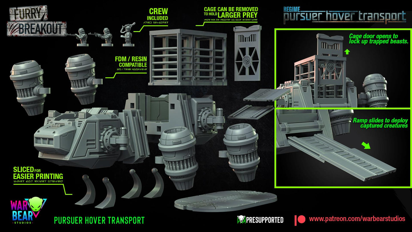 Regime Pursuer Hover Transport (Sculpted by War Bear Studios)