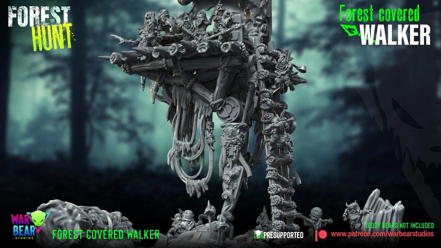 Forest Covered Walker - terrain set (Sculpted by War Bear Studios)