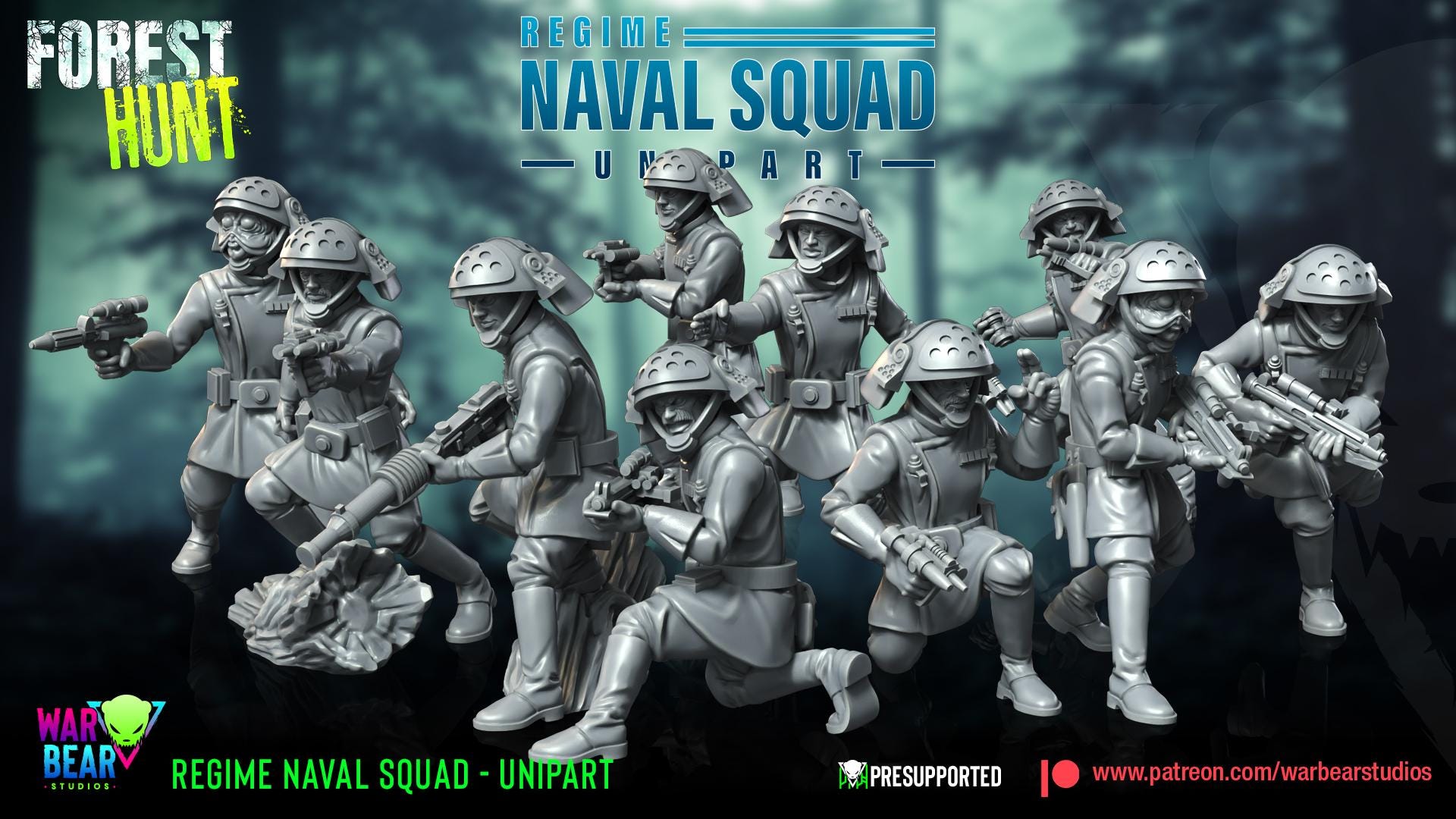 Regime Naval Squad - set of 10 (Sculpted by War Bear Studios)