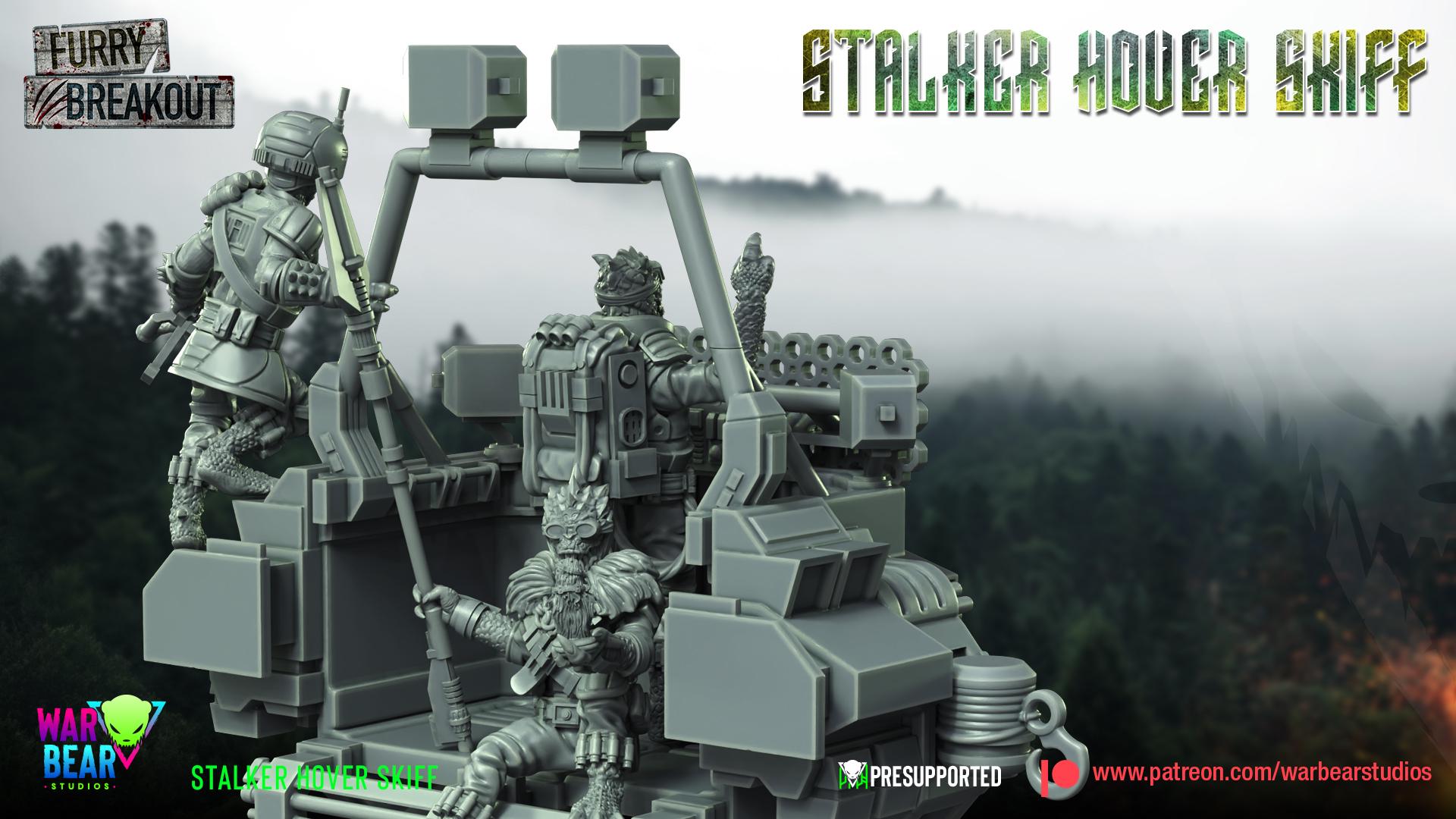 Stalker Hover Skiff (Sculpted by War Bear Studios)