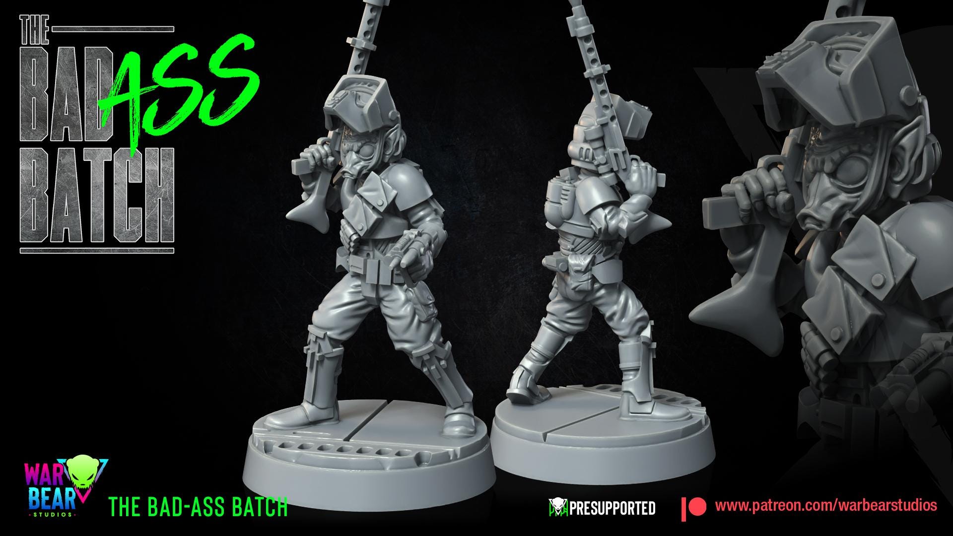 The BadAss Batch - set of 7 (Sculpted by War Bear Studios)