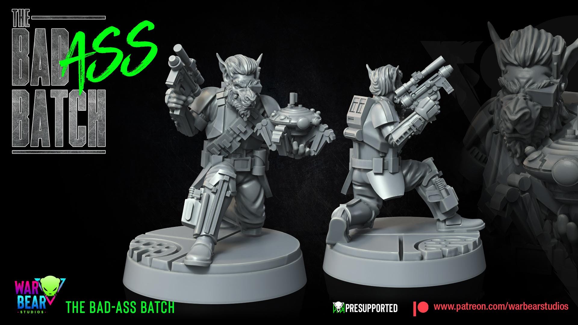 The BadAss Batch - set of 7 (Sculpted by War Bear Studios)