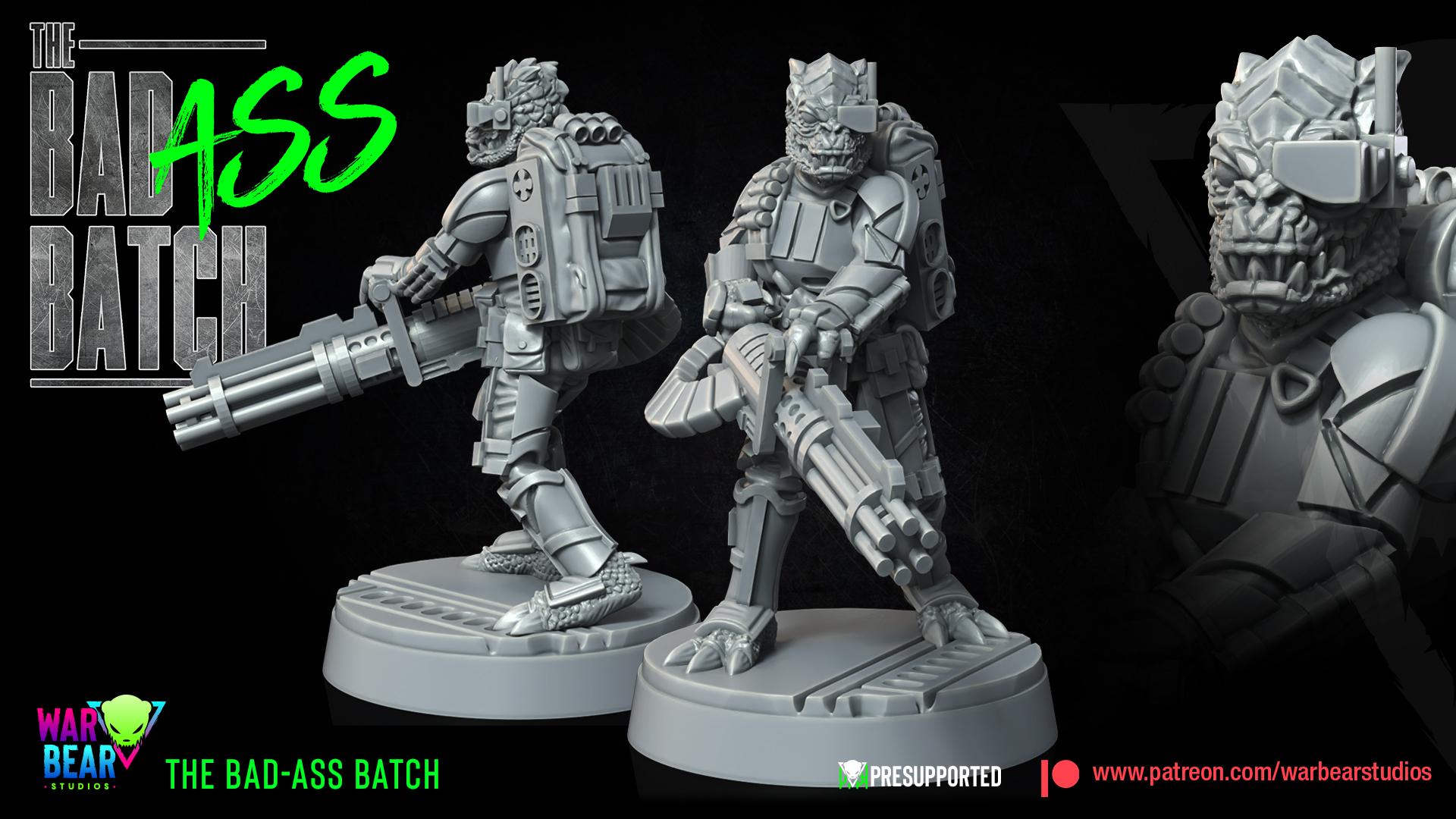 The BadAss Batch - set of 7 (Sculpted by War Bear Studios)