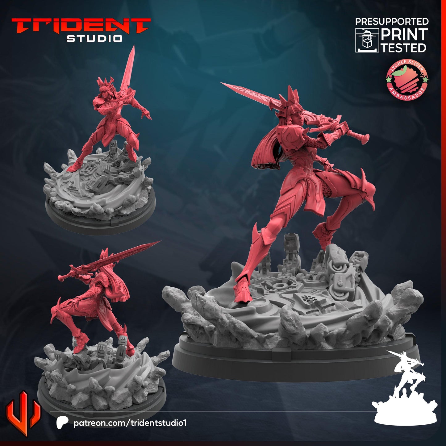 Magik - Rivals (Fan art sculpted by Trident Studio) (Crisis Protocol Proxy/Alternative)