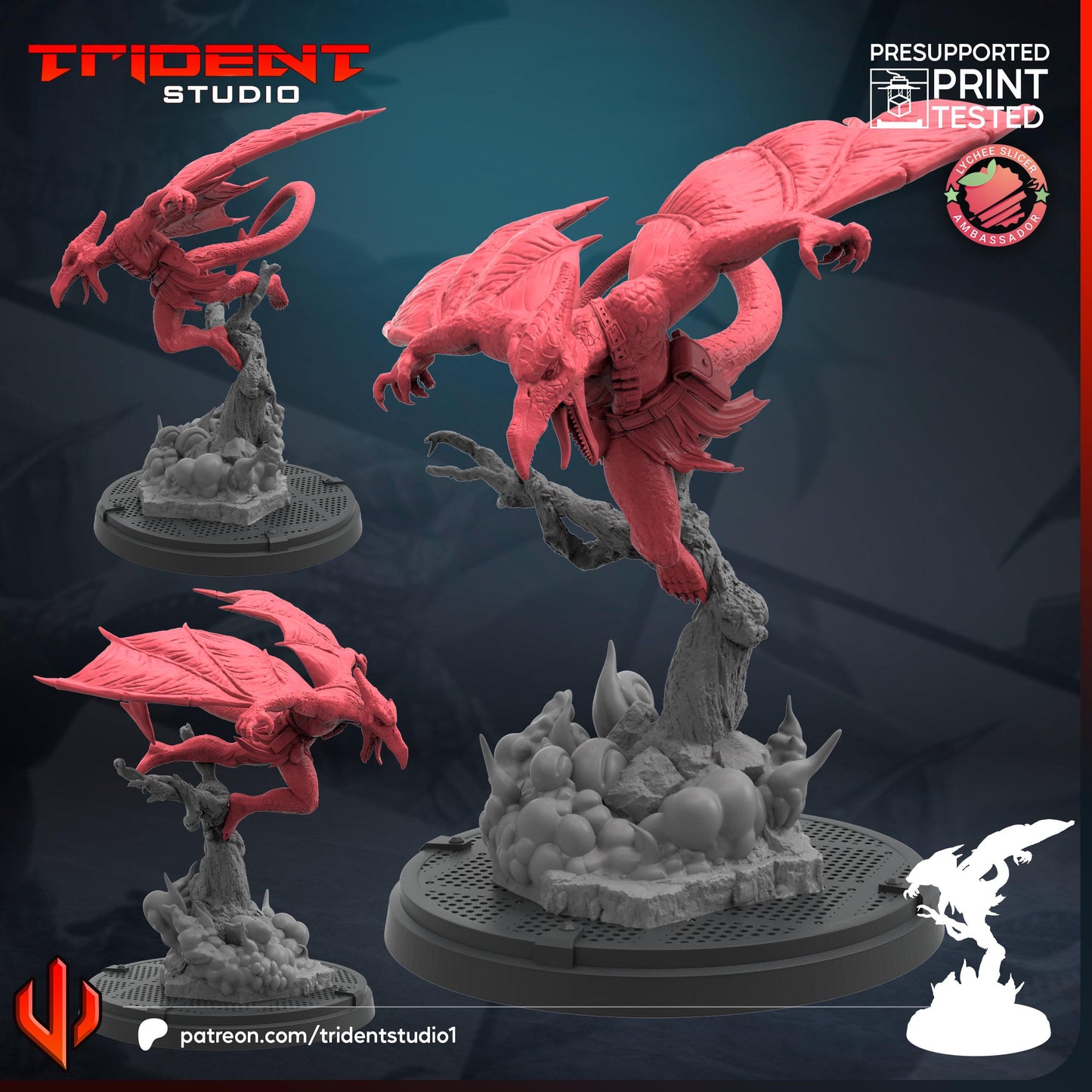 Sauron (Fan art sculpted by Trident Studio) (Crisis Protocol Proxy/Alternative)