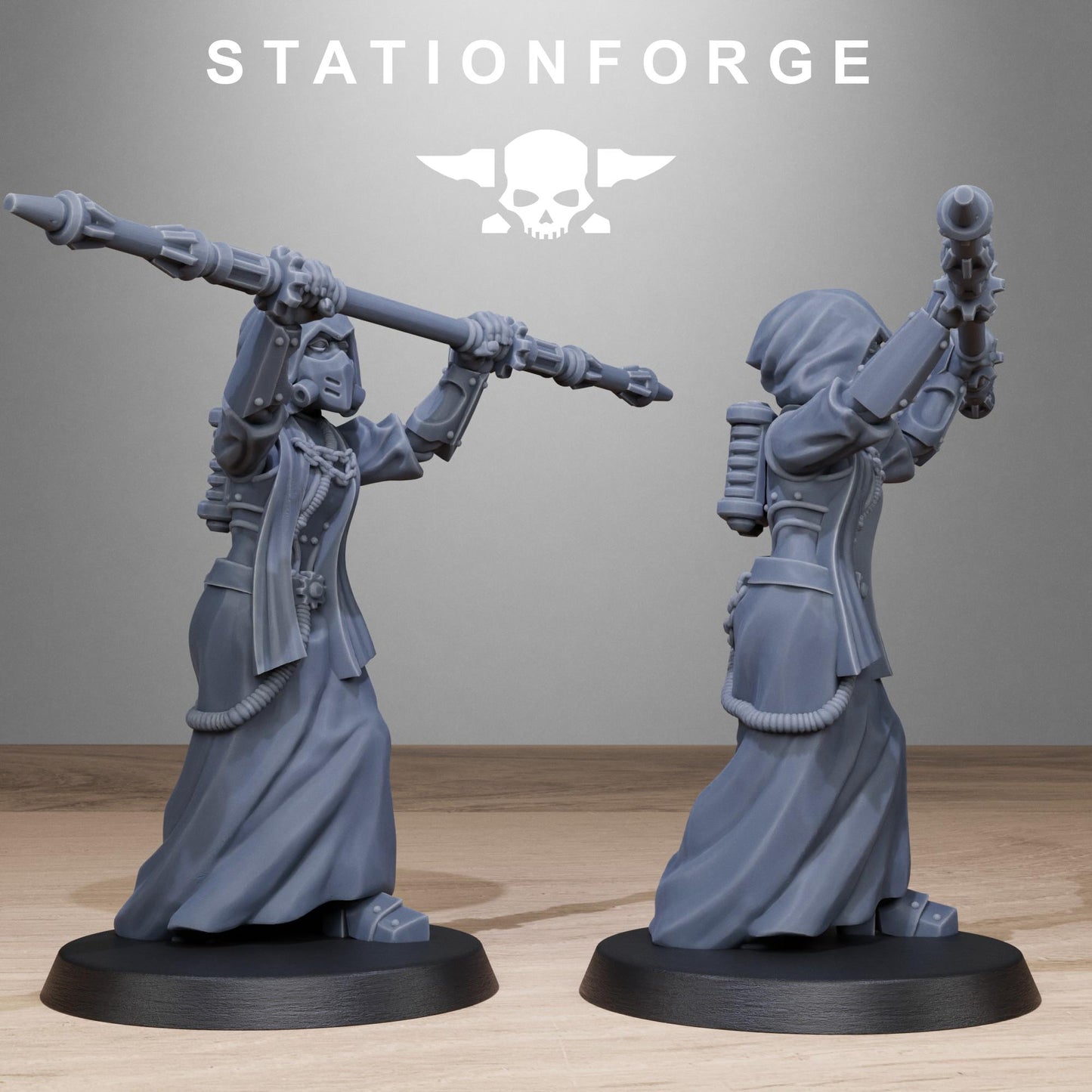 Scavenger Sister Priests - set of 10 (sculpted by Stationforge)